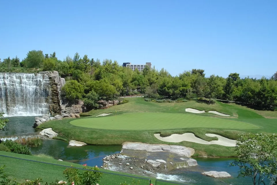 View of golf course at The Wynn in Las Vegas, Nevada